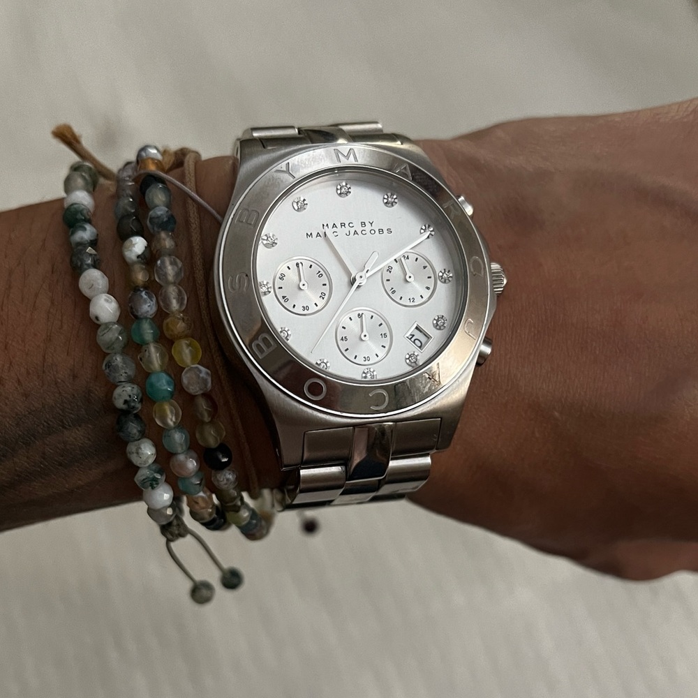 MARC JACOBS silver watch MBM3100